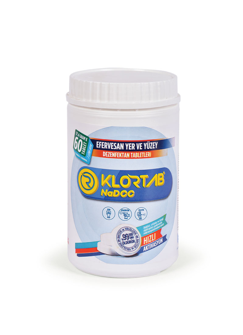  <p>Klortab NaDCC</p><p><strong>17,4 GRAM x 60 Tablet</strong></p>